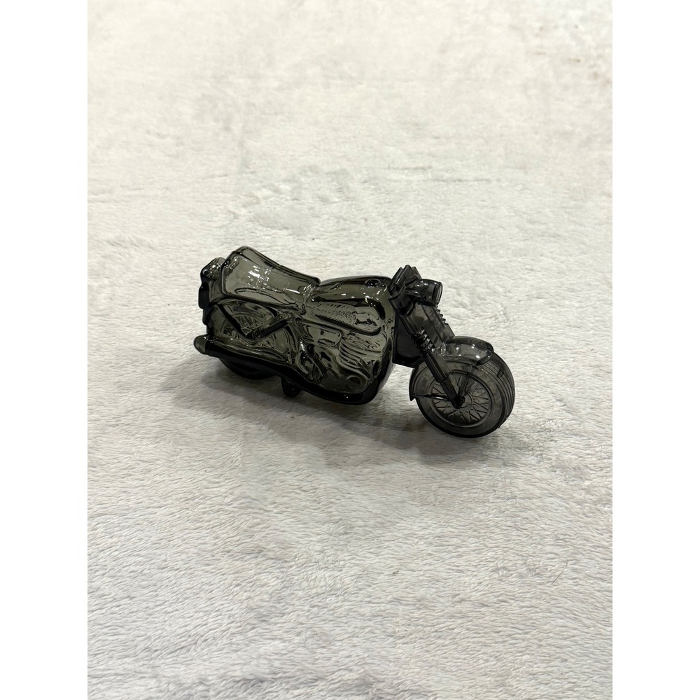 Vintage Avon Island Lime After Shave Motorcycle Decanter Smoked Glass Empty